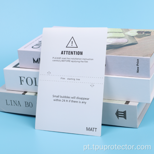 Protetor de tela de hidrogel anti-finge impressão fosca